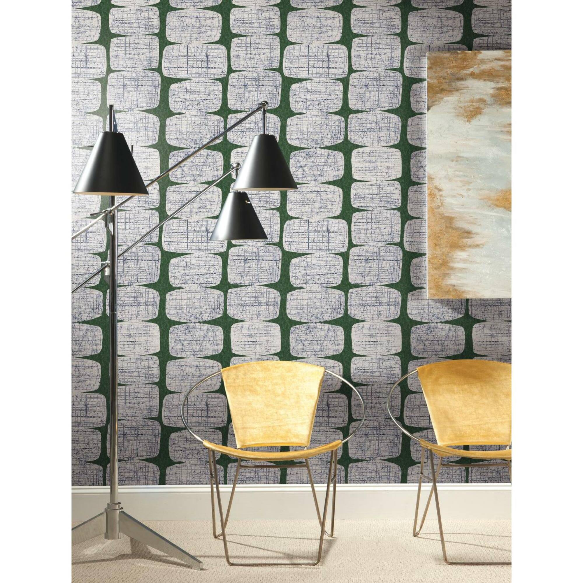 RoomMates Mid-Century Beads Peel & Stick Wallpaper